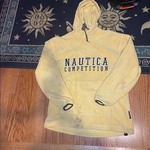 vintage nautica fuzzy hoodie